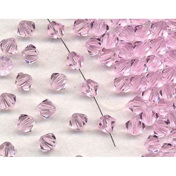 Bohemian Crystal-Cut Glass Beads 4mm - 100pz